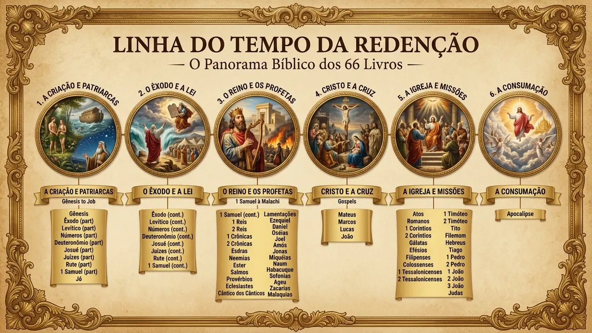 Pôster original Linha do Tempo da Redenção